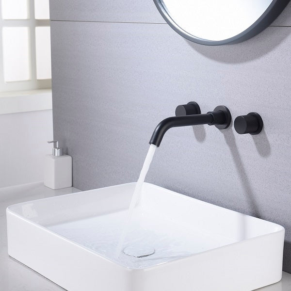 Cascada Modern Design Wall Mounted Bathroom Sink Faucet (Waterfall)