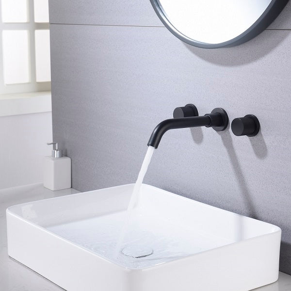 Cascada Modern Design Wall Mounted Bathroom Sink Faucet (Waterfall)