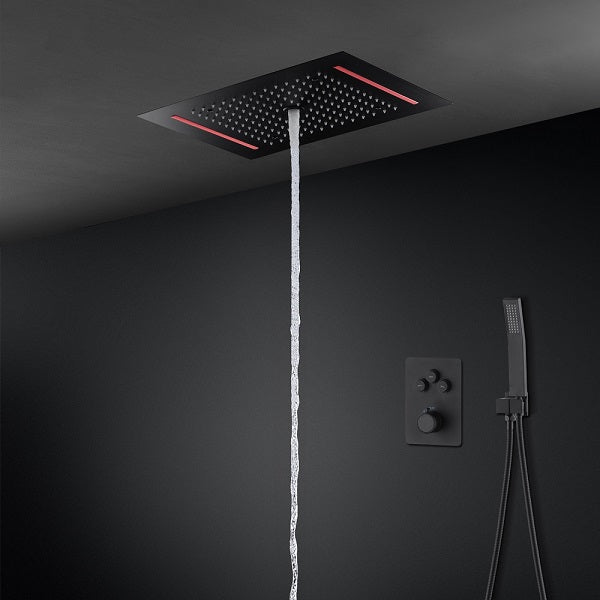 Cascada Genova 14"x20" Rainfall LED Shower Set - Cascada Showers