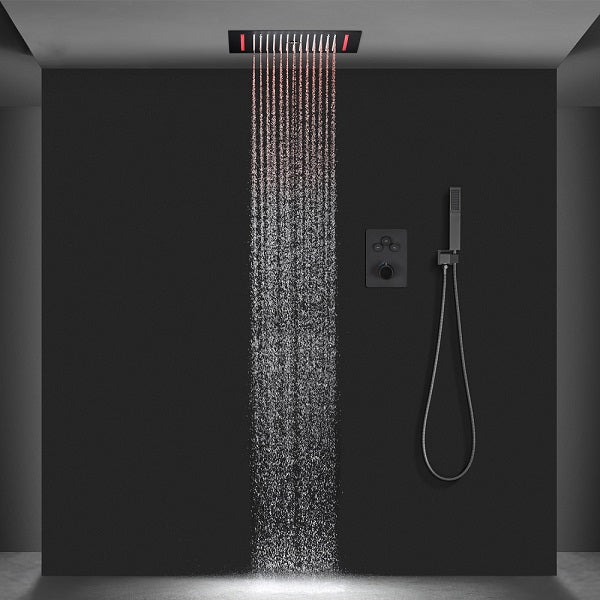 Cascada Genova 14"x20" Rainfall LED Shower Set - Cascada Showers