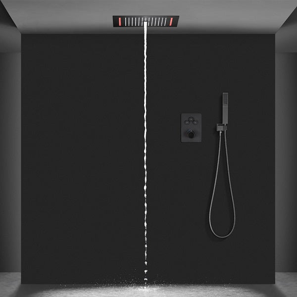 Cascada Genova 14"x20" Rainfall LED Shower Set - Cascada Showers