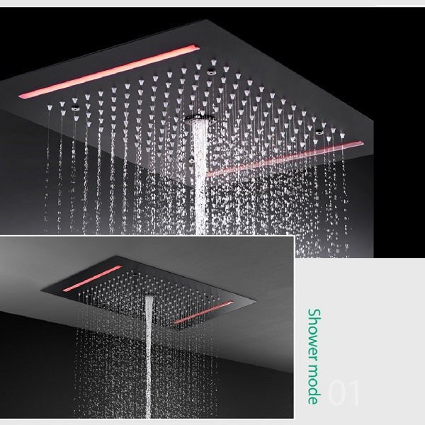 Cascada Genova 14"x20" Rainfall LED Shower Set - Cascada Showers
