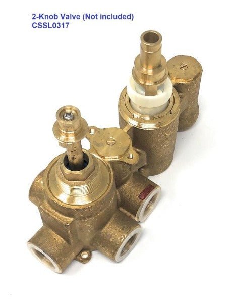 Cartridge 3-Way Diverter for 2-Knob Valve