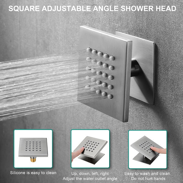 Waterfall mode on 16x28 LED shower system