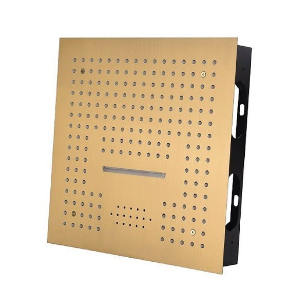 Cascada Geneva 16” LED Shower System with Digital Valve & Bluetooth Speaker - Cascada Showers