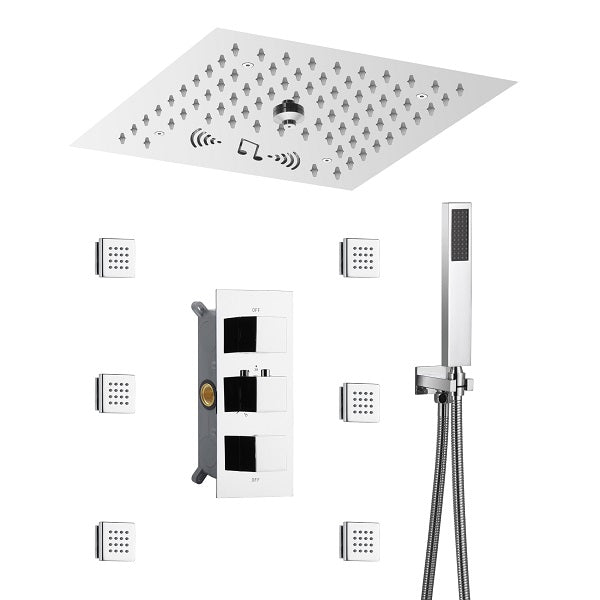 Cascada LED shower system; shower head; bathroom accessories; bathroom set; large shower head; shower system; LED shower head; shower head with handheld; wayfair Complete Shower System; LED shower system with built-in Bluetooth Speakers; multicolor LED built in Bluetooth speaker shower heads; music shower system; rain shower head; delta shower head; showerhead; black shower head; shower head with hose; shower hose; hand held shower head; shower head rainfall; rain shower head with handheld spray;