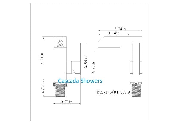 Color Changing LED Waterfall Sink Faucet - Cascada Showers