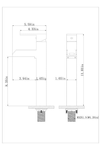 Color Changing LED Waterfall Vessel Faucet - Cascada Showers