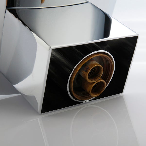 Deck Mounted Water Power Square LED Bathroom Sink Faucet - Cascada Showers