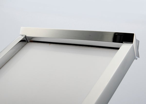 Deck Mounted Water Power Square LED Sink Faucet, Polished Chrome - Cascada Showers