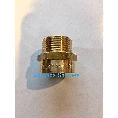 G Thread 1/2" Female to NPT Thread 1/2" Male Pipe Fitting Adapter - Cascada Showers