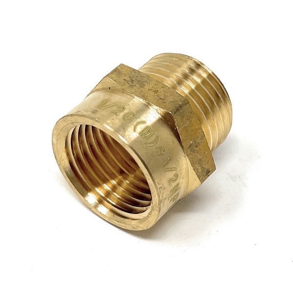 G Thread (Metric BSPP) Male to NPT Female Adapter - Lead Free (1/2" x 1/2") - Cascada Showers