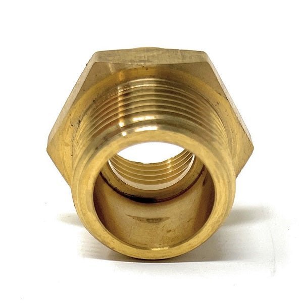 G Thread (Metric BSPP) Male to NPT Female Adapter - Lead Free (3/4" x 1/2") - Cascada Showers