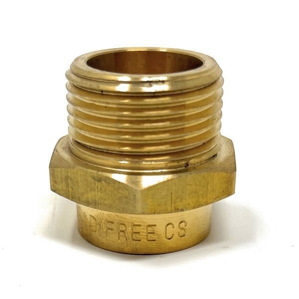 G Thread (Metric BSPP) Male to NPT Female Adapter - Lead Free (3/4" x 1/2") - Cascada Showers