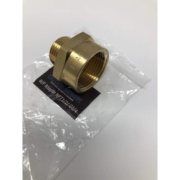G3/4" Pipe fittings female Thread Water Pipe to 1/2" NPT Male Adapter - Cascada Showers