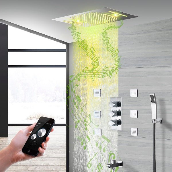 Built in shower speakers hotsell