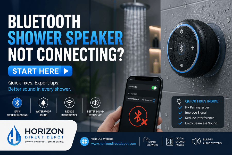 Bluetooth Shower Speaker Not Connecting? Start Here