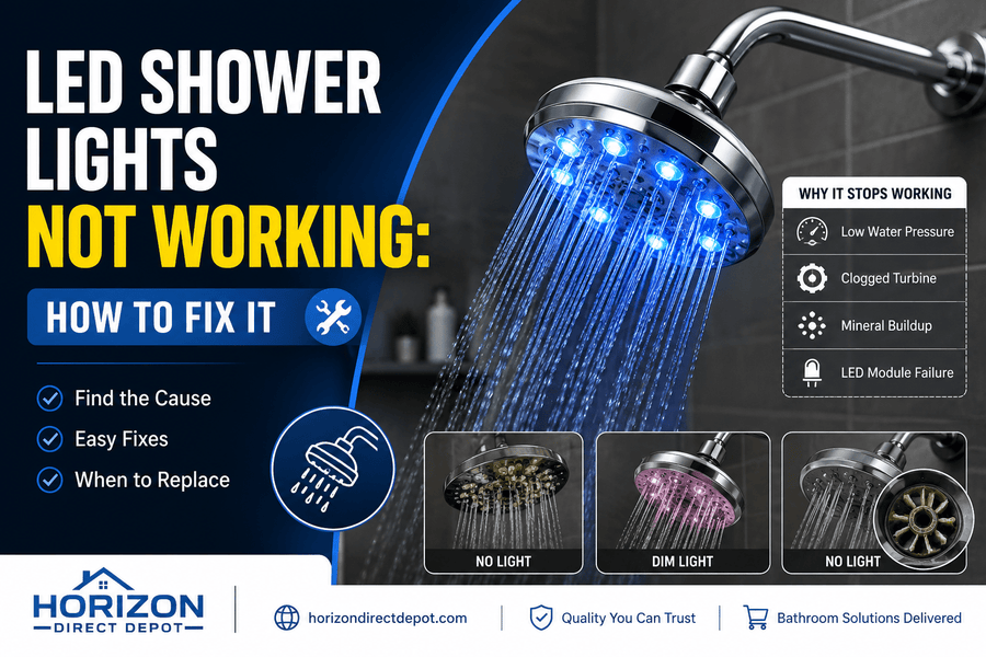 LED Shower Lights Not Working How to Fix It