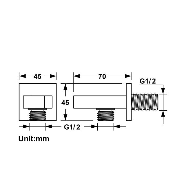 Wall Mount Fixed Hand Shower Holder