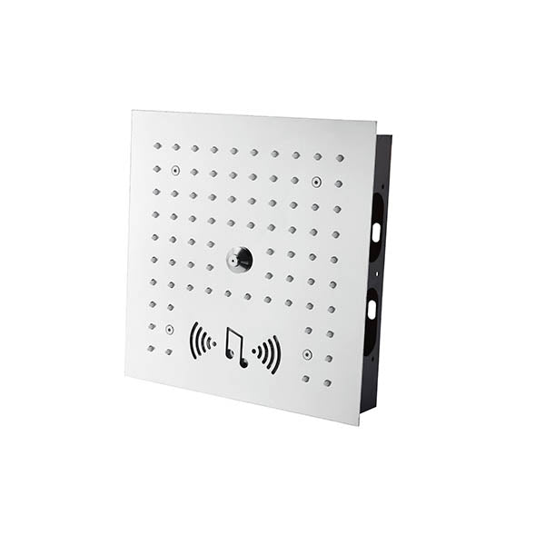 Cascada Royale 12 inch recessed shower head polished chrome face — clean white background product shot