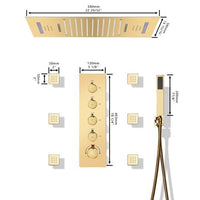 Serenity showerhead running multiple functions simultaneously