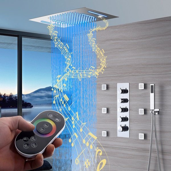 Cascada Serenity LED Shower Head with 64 Color Lights