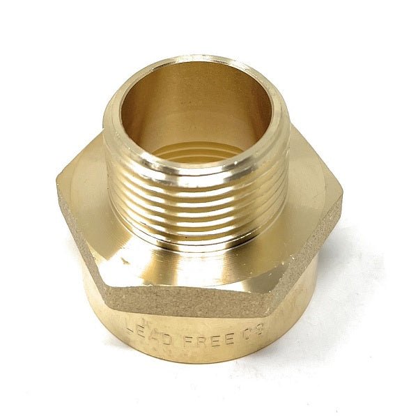 1 inch G thread BSPP male fitting to 1 1/4 inch NPT female connection