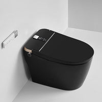 Cascada Milano smart toilet rear view with jet siphon flushing system and power connection