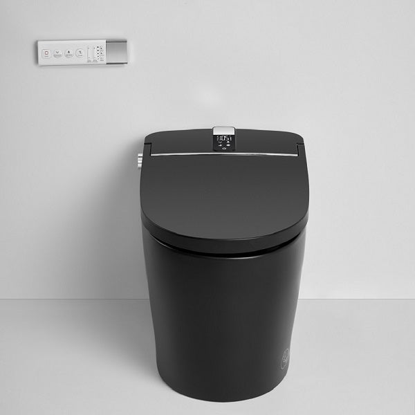 Cascada Milano smart toilet rear view with jet siphon flushing system and power connection