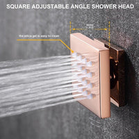 Cascada Capri 9"x22” Music LED Shower System with Bluetooth, LED Lights & Body Jets