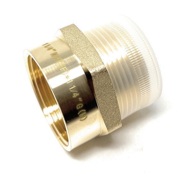 G Thread (British BSPP) Male to NPT Female Pipe Fitting Adapter - Lead-Free