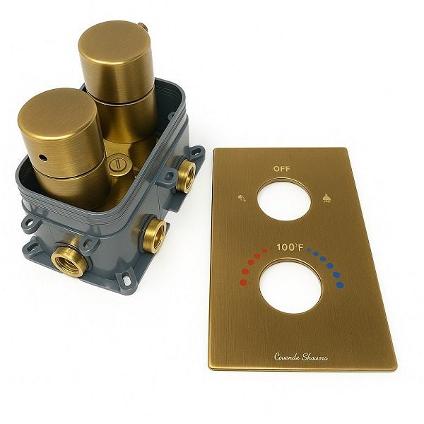 Cascada Firenze 2-way thermostatic shower valve