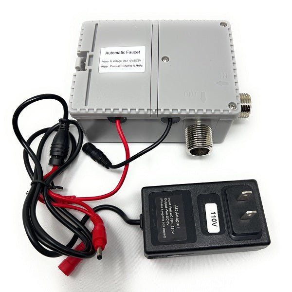 Electronic device with wiring and a control panel of EcoMotion sensor faucet