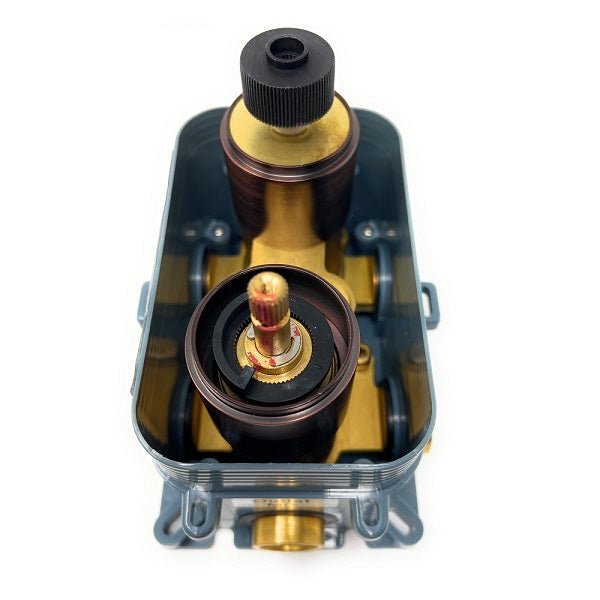 1/2 inch NPT inlet and outlet shower valve connections