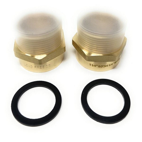 G Thread to NPT brass pipe adapter with washer for irrigation and commercial use