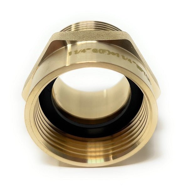 Lead-free BSPP female NPT male adapter with sealing washer for leak-free connection