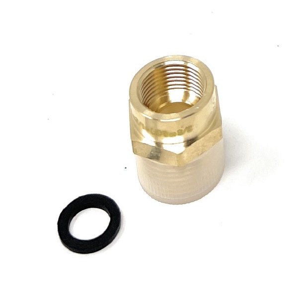 G Thread female NPT male pipe adapter with sealing washer brass construction