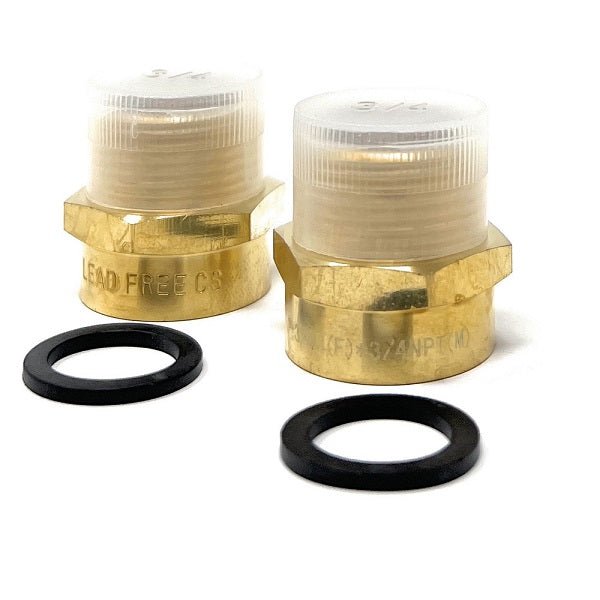 BSPP to NPT brass fitting adapter with washer for water filtration systems