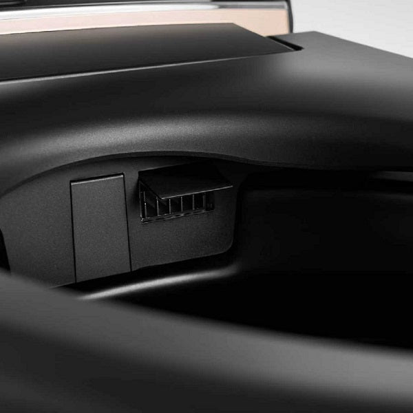 Heated seat on Milano smart toilet with adjustable temperature up to 105 degrees