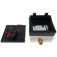 Cascada urinal flush valve components and inside view opened
