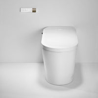 Feminine wash gentle bidet spray on Annecy smart toilet with adjustable temperature