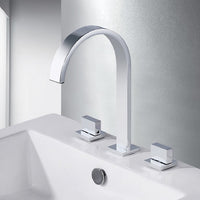 Cascada Classic Design Waterfall Bathroom Sink Faucet with 2 Square