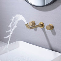 Cascada Modern Design Wall Mounted Bathroom Sink Faucet (Waterfall)