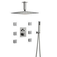 12" Cascada Annecy Rainfall Shower System