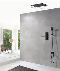 Cascada 14"x20" LED Thermostatic Shower System with Handheld Shower