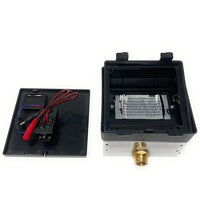 Smart urinal flush valve with infrared sensor and override button
