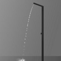 Capri Matt Black Outdoor Shower Panel by Cascada Showers: Transform Your Backyard into a Spa Oasis - Cascada Showers