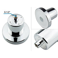 Chrome Wall Mounted Filtration Rainfall Showerhead 5.5" with Replaceable Filter