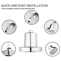 Chrome Wall Mounted Filtration Rainfall Showerhead 5.5" with Replaceable Filter