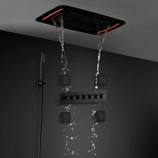 Cascada 17"x28" Torino LED Shower System - Cascada Showers